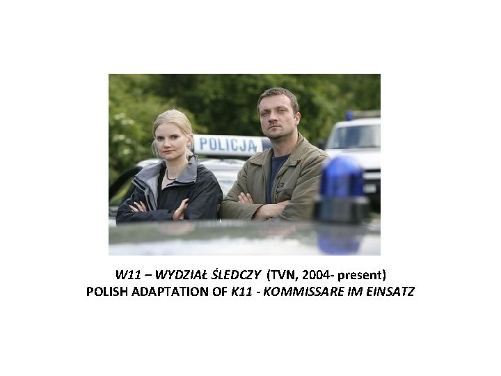 W 11 – WYDZIAŁ ŚLEDCZY (TVN, 2004 - present) POLISH ADAPTATION OF K 11