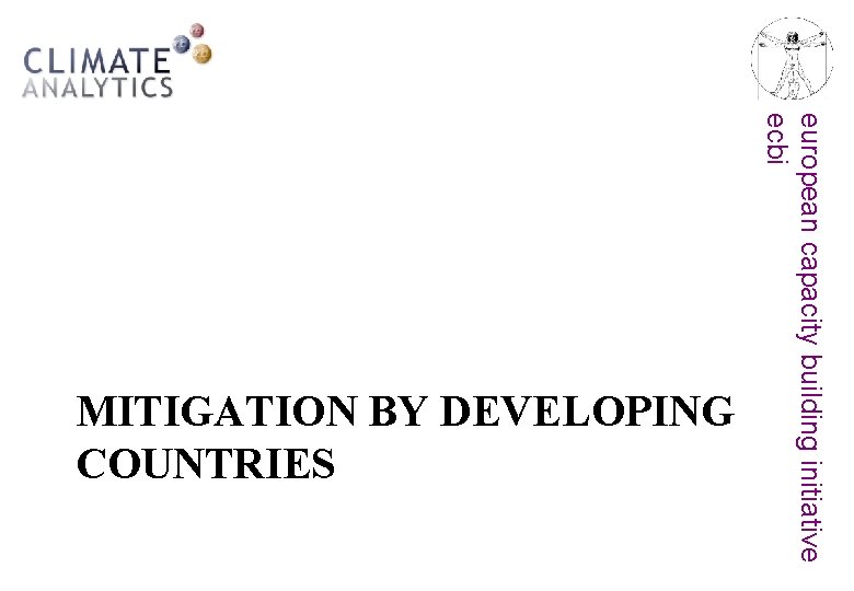 european capacity building initiative ecbi MITIGATION BY DEVELOPING COUNTRIES 