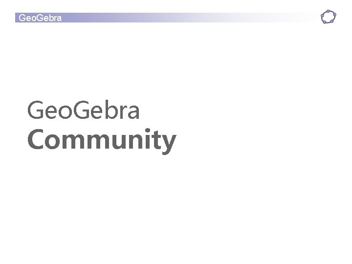 Geo. Gebra Community 