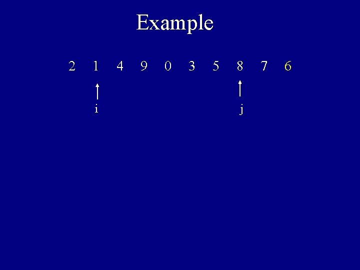 Example 2 1 i 4 9 0 3 5 8 j 7 6 