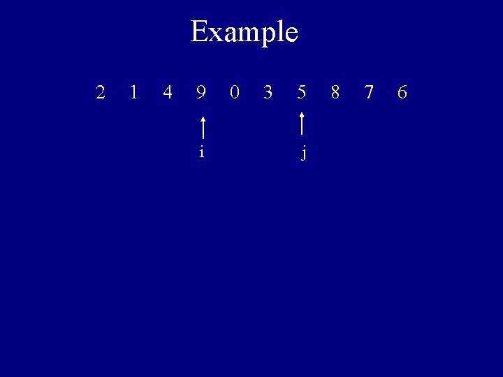 Example 2 1 4 9 i 0 3 5 j 8 7 6 