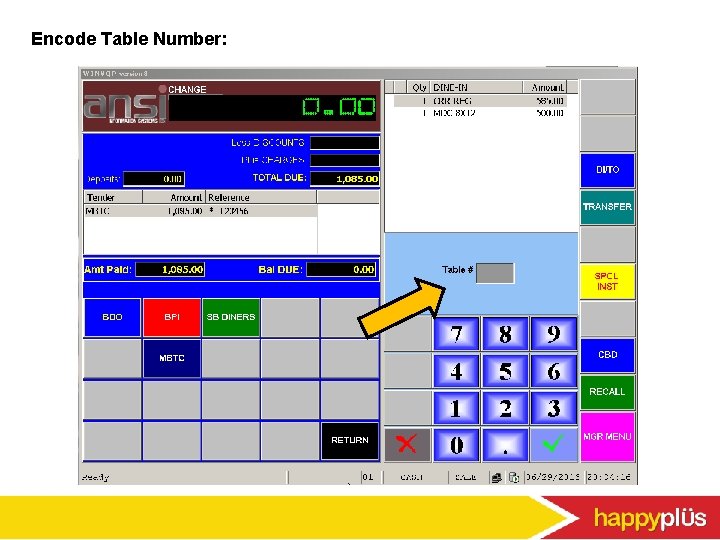 Encode Table Number: 