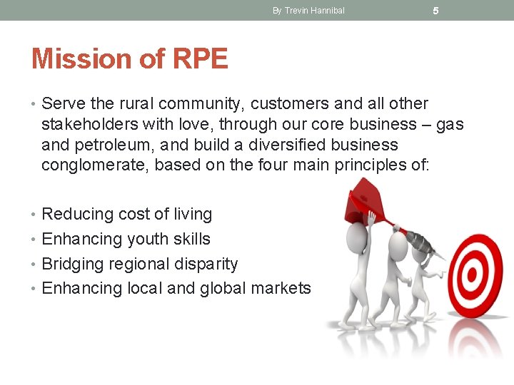 By Trevin Hannibal 5 Mission of RPE • Serve the rural community, customers and