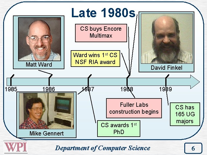 Late 1980 s CS buys Encore Multimax Ward wins 1 st CS NSF RIA