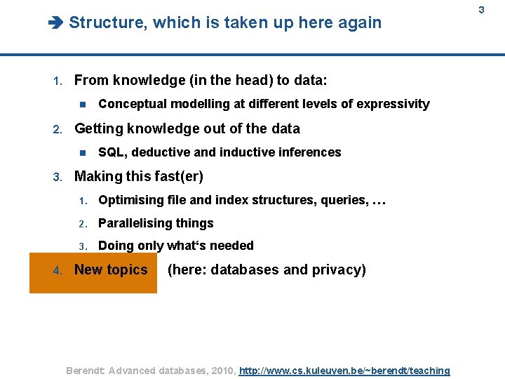  Structure, which is taken up here again 3 3 1. From knowledge (in