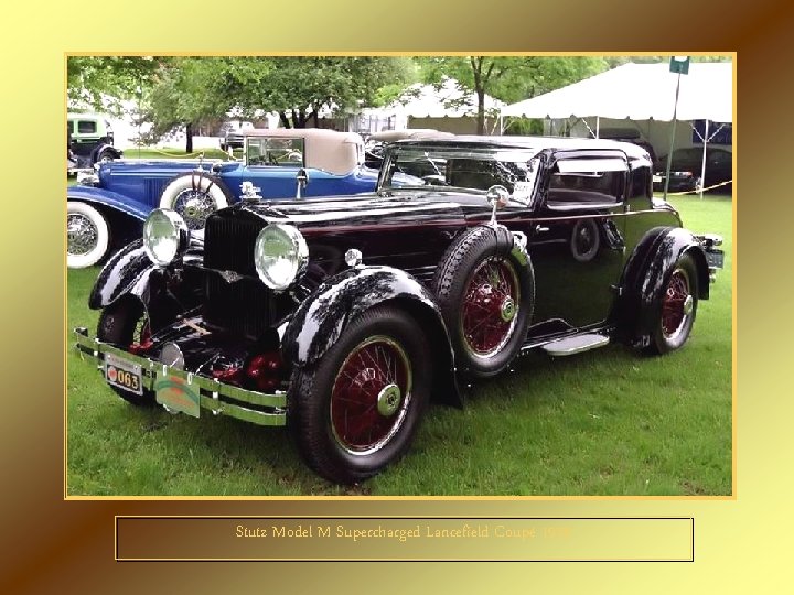 Stutz Model M Supercharged Lancefield Coupé 1929 