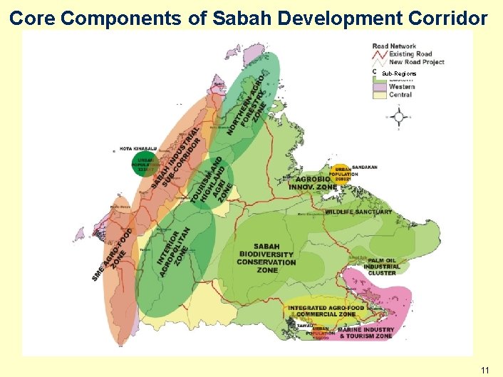 Core Components of Sabah Development Corridor Sub-Regions 11 