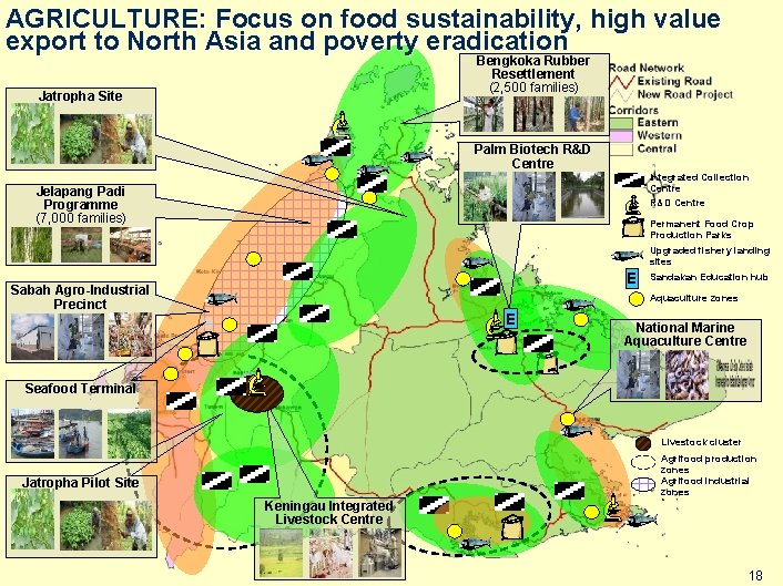 AGRICULTURE: Focus on food sustainability, high value export to North Asia and poverty eradication