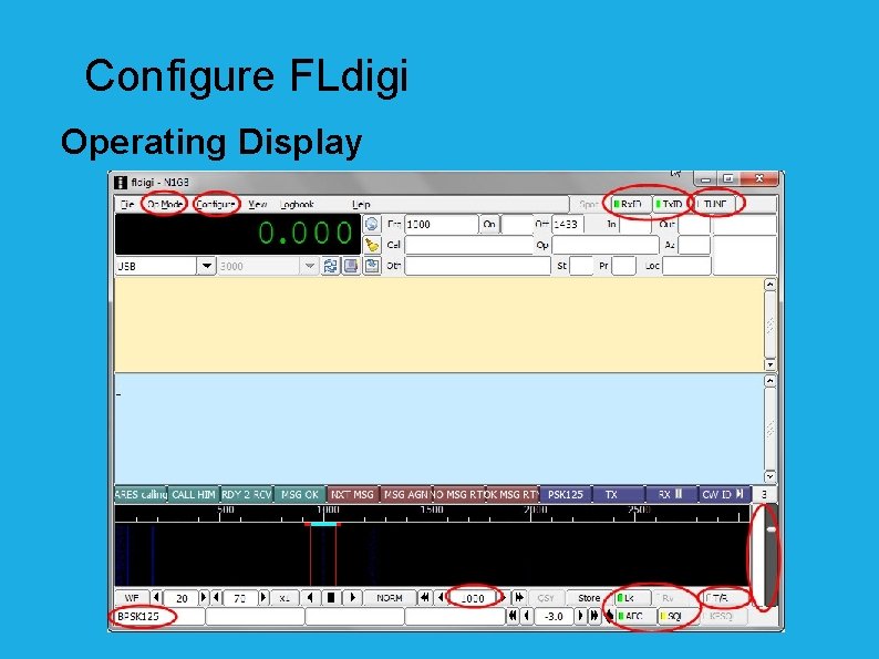 Configure FLdigi Operating Display 