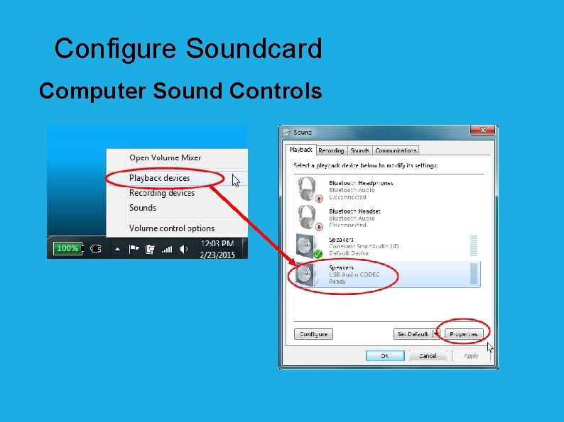 Configure Soundcard Computer Sound Controls 