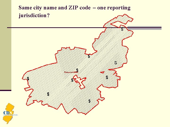 Same city name and ZIP code – one reporting jurisdiction? 