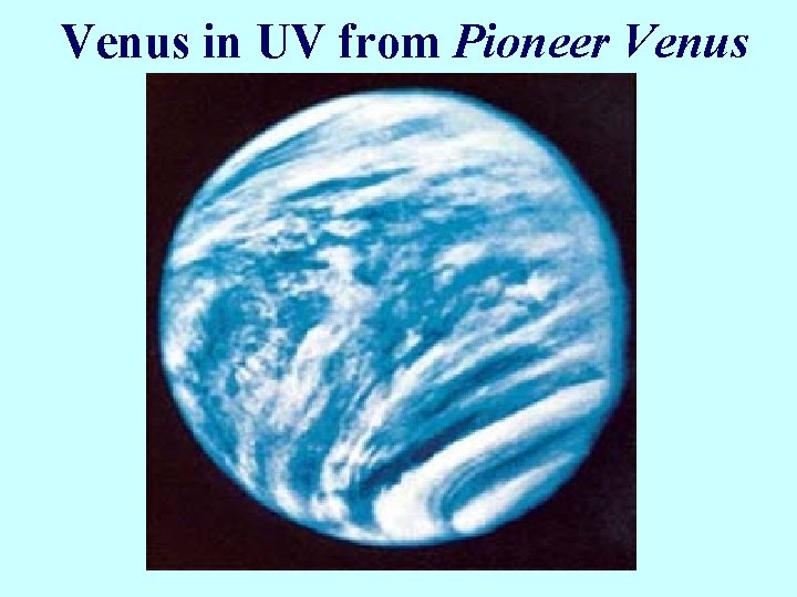 Venus in UV from Pioneer Venus 