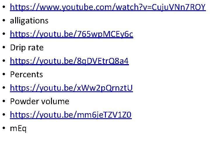  • • • https: //www. youtube. com/watch? v=Cuju. VNn 7 ROY alligations https: