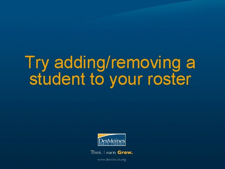 Try adding/removing a student to your roster 