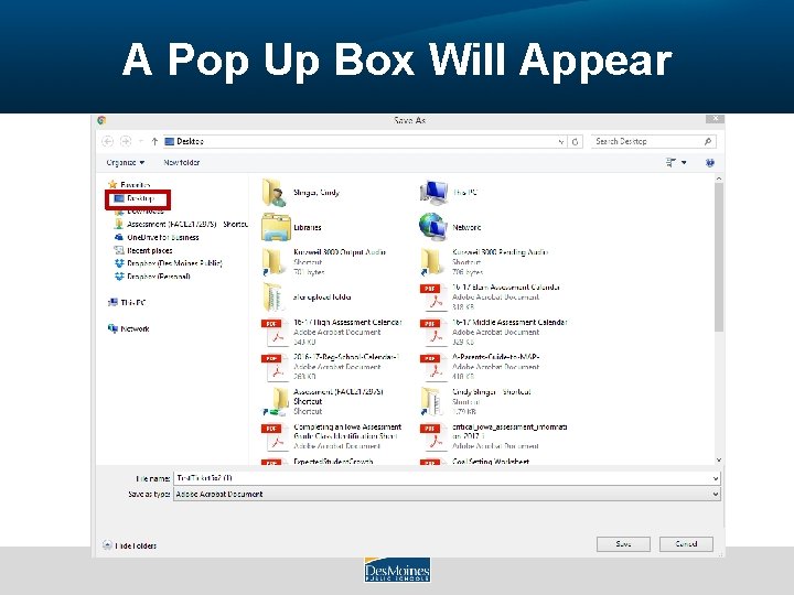 A Pop Up Box Will Appear 