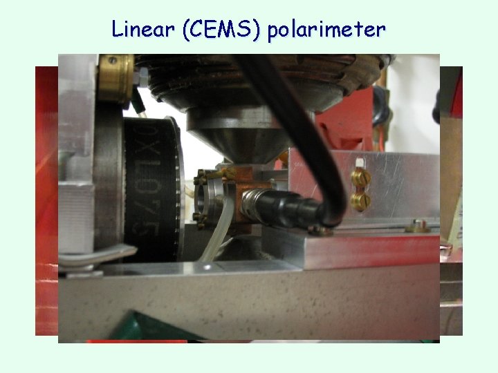 Linear (CEMS) polarimeter CEMS Detector B 57 Co( -Fe) k B(s) source Polariser 