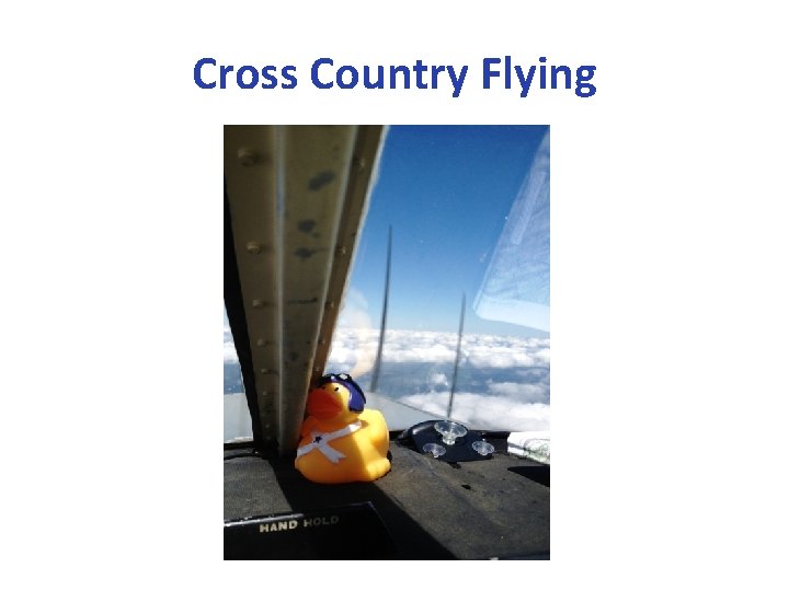 Cross Country Flying 
