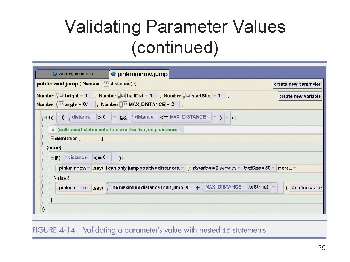 Validating Parameter Values (continued) 25 