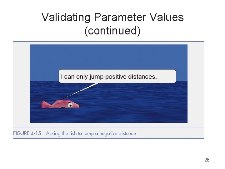 Validating Parameter Values (continued) 26 
