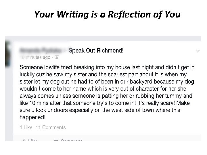 Your Writing is a Reflection of You 