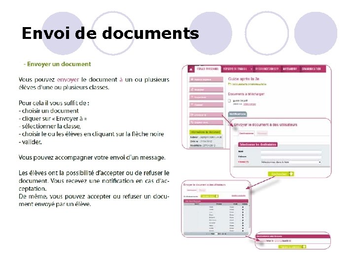 Envoi de documents 