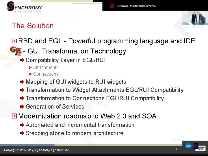 The Solution RBD and EGL - Powerful programming language and IDE - GUI Transformation