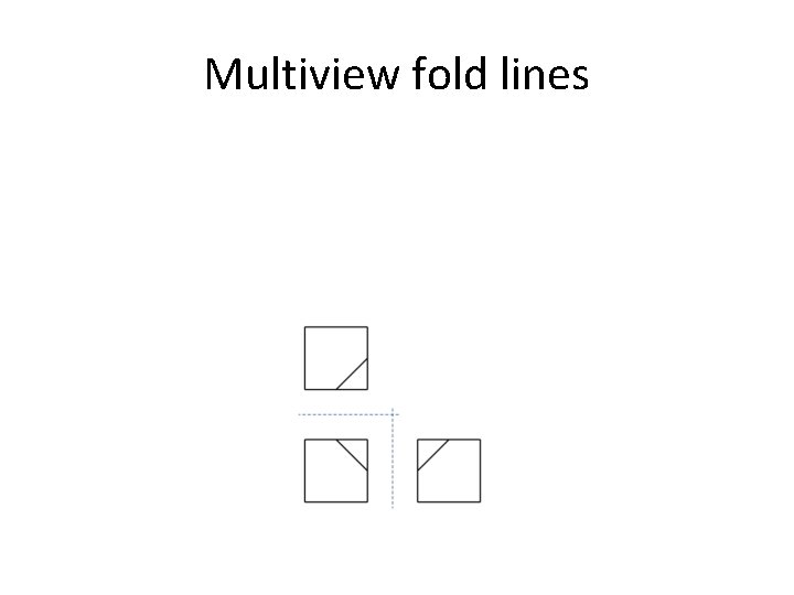 Multiview fold lines 
