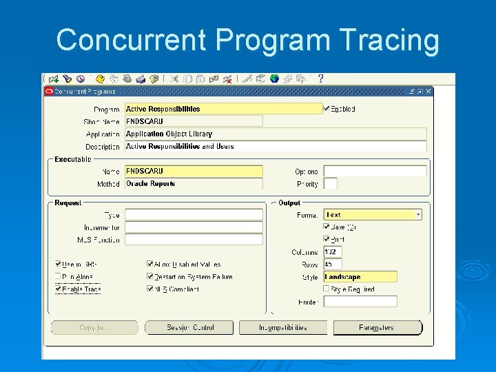 Concurrent Program Tracing 