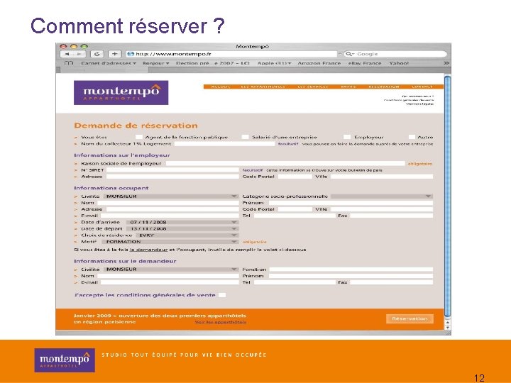 Comment réserver ? 12 