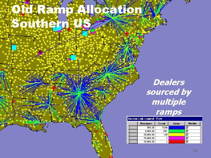 Old Ramp Allocation Southern US Dealers sourced by multiple ramps 16 