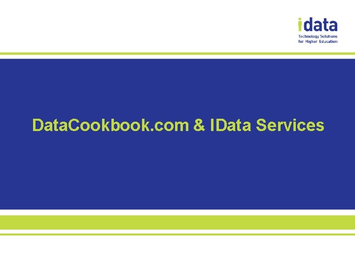 Data. Cookbook. com & IData Services 