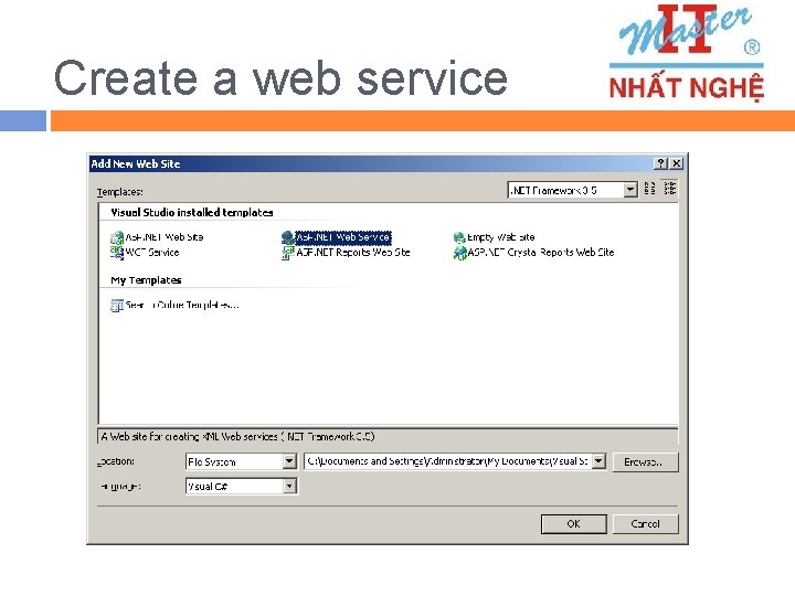 Create a web service 