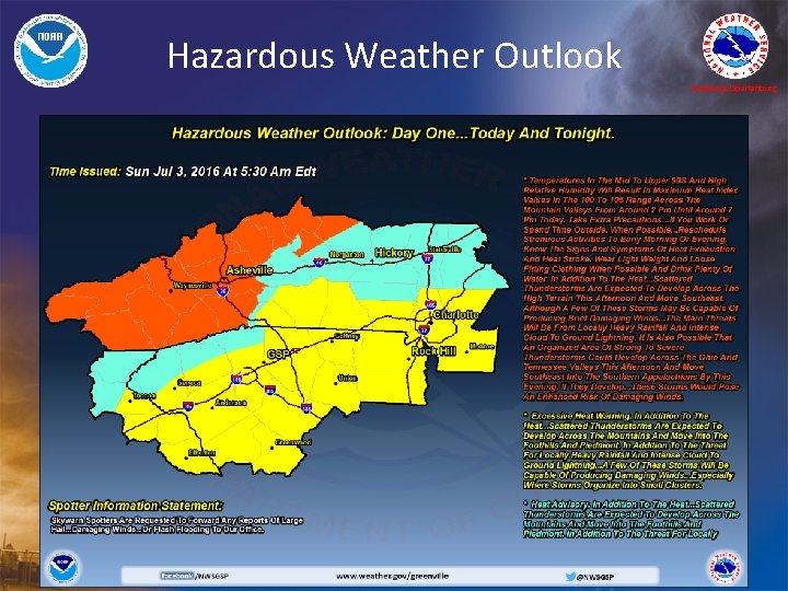 Hazardous Weather Outlook Greenville/Spartanburg 