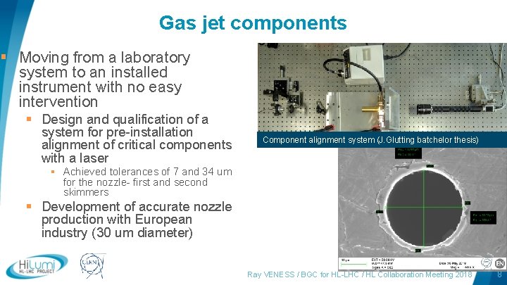 Gas jet components § Moving from a laboratory system to an installed instrument with