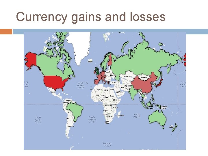 Currency gains and losses 