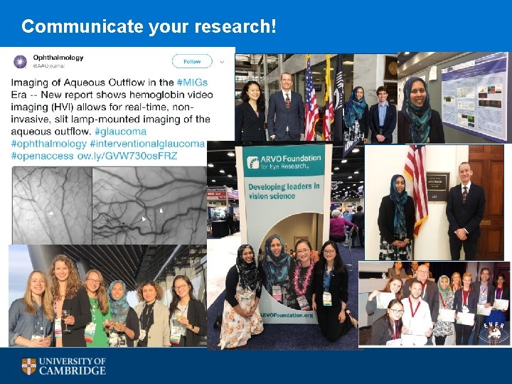 Communicate your research! 