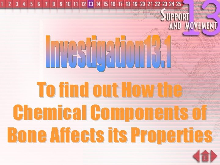 To find out How the Chemical Components of Bone Affects its Properties 