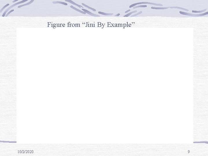 Figure from “Jini By Example” 10/2/2020 9 