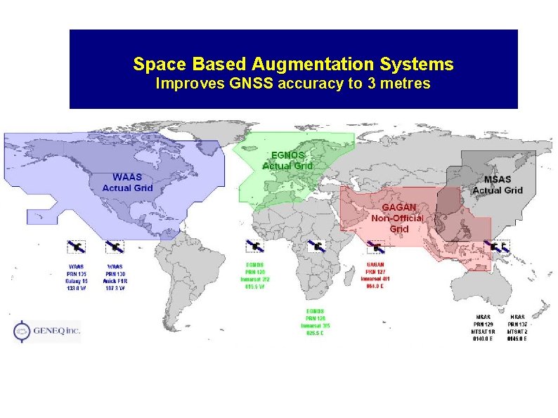 Space Based Augmentation Systems Improves GNSS accuracy to 3 metres 