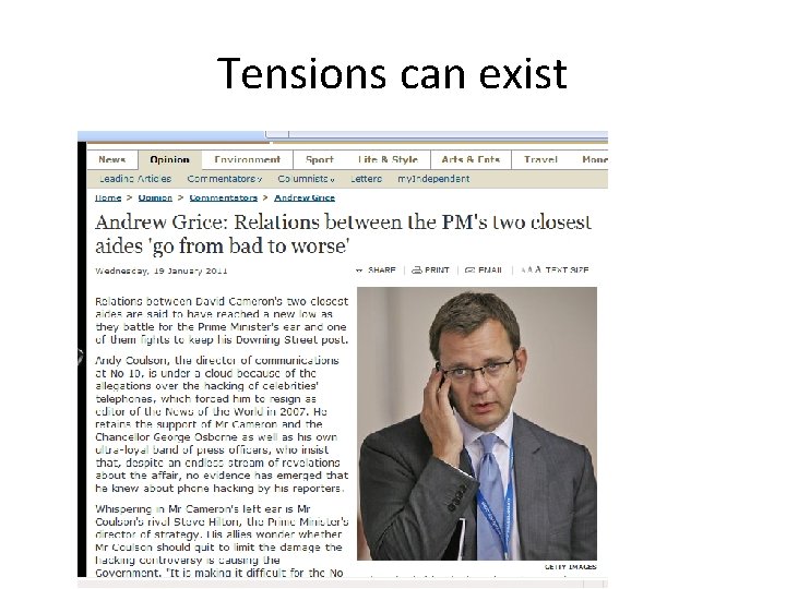 Tensions can exist 