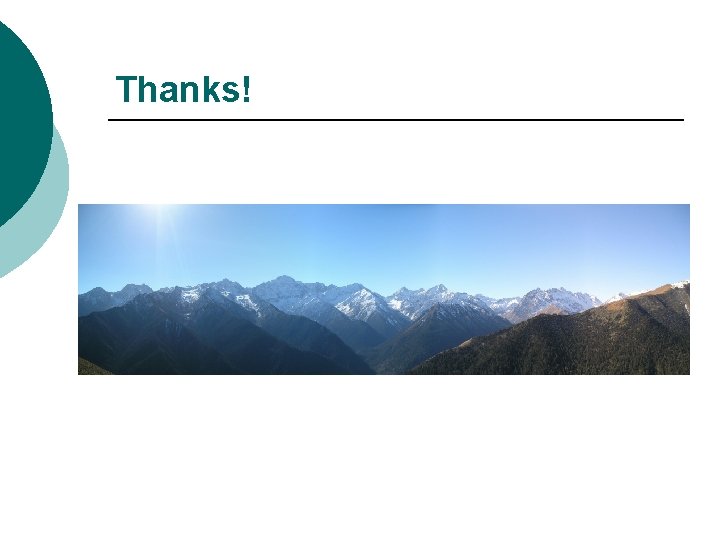 Thanks! 