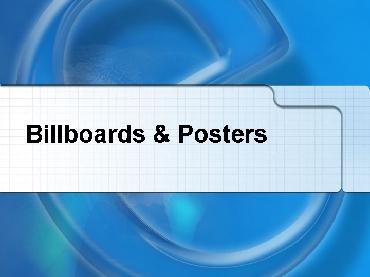 Billboards & Posters 