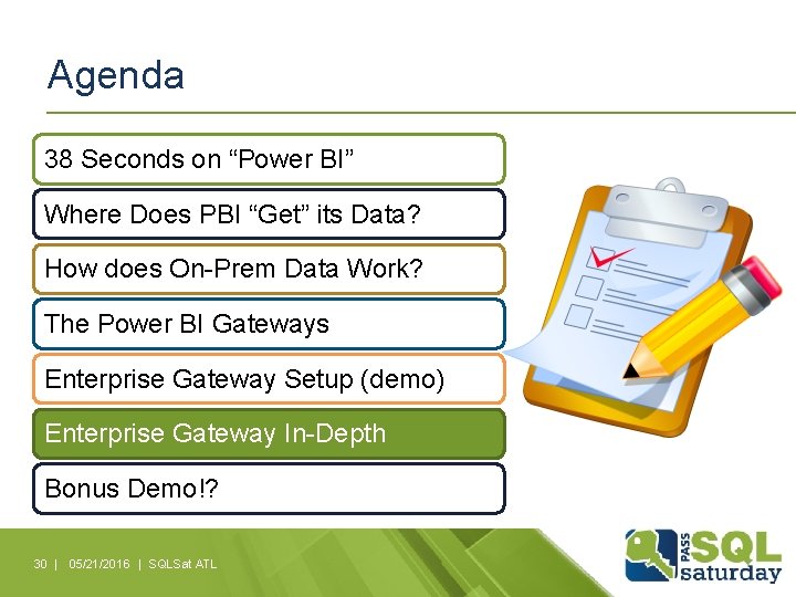 Agenda 38 Seconds on “Power BI” Where Does PBI “Get” its Data? How does