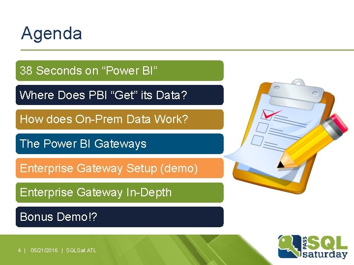 Agenda 38 Seconds on “Power BI” Where Does PBI “Get” its Data? How does