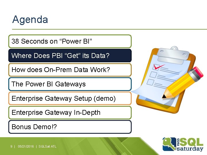 Agenda 38 Seconds on “Power BI” Where Does PBI “Get” its Data? How does