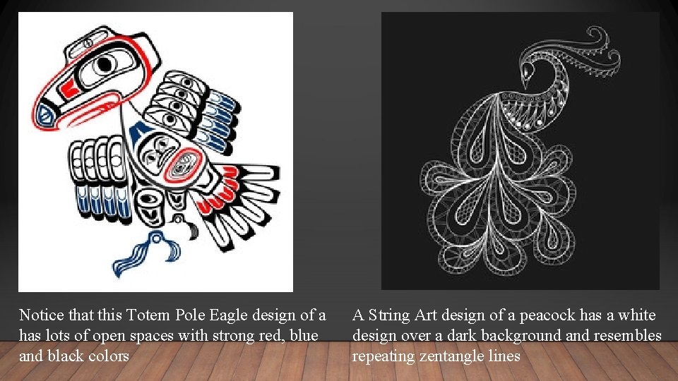 Notice that this Totem Pole Eagle design of a has lots of open spaces