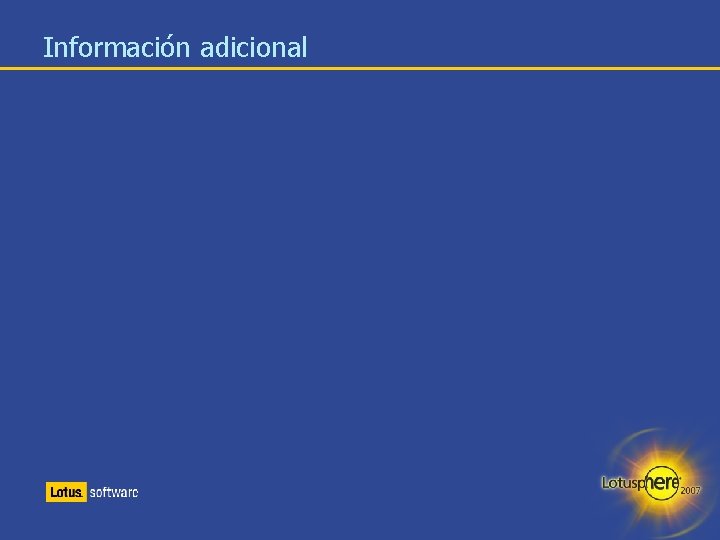 Información adicional 