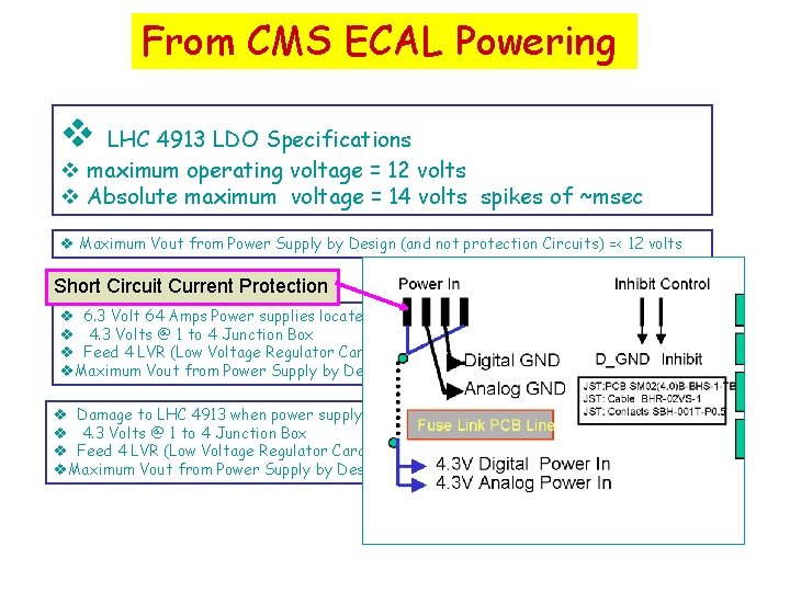 From CMS ECAL Powering v LHC 4913 LDO Specifications v maximum operating voltage =