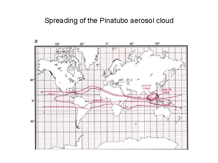 Spreading of the Pinatubo aerosol cloud 