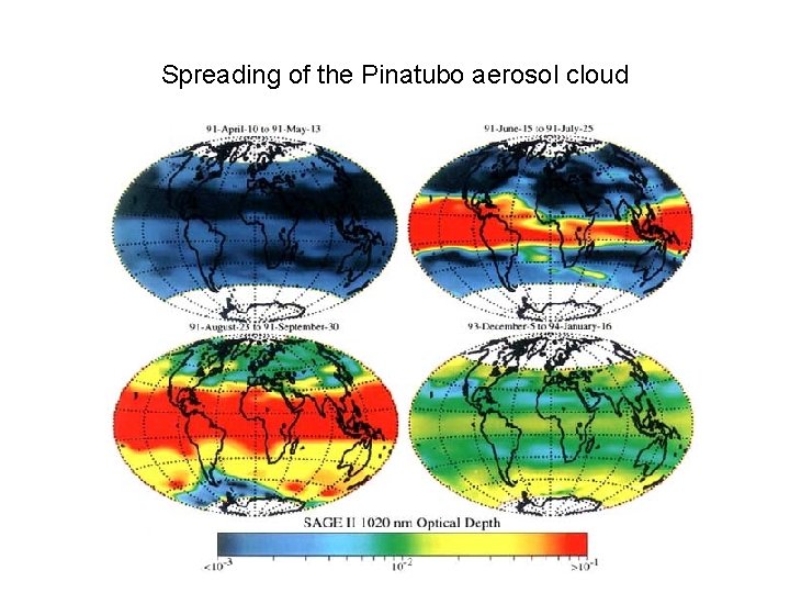 Spreading of the Pinatubo aerosol cloud 